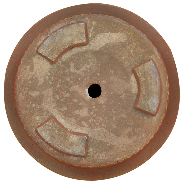 Beliani - DARIA - Bloempot - 24x24x24 cm - Goudbruin - Kleivezels