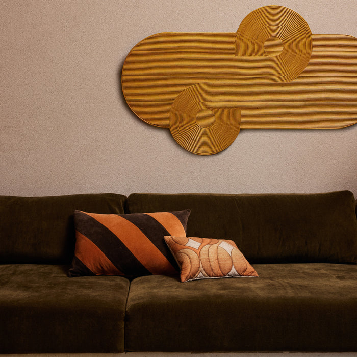 HKliving Striped Velvet Sierkussen 40 x 60 cm – September