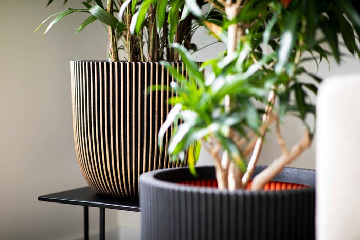 Capi Europe Bloempot bol Groove NL - 43x41 - Zwart