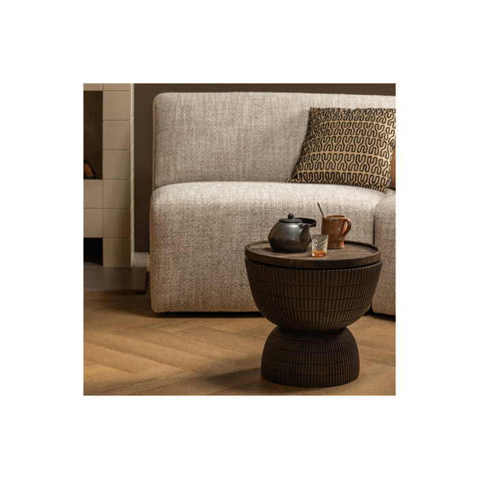 WOOOD Samson Bijzettafel - Fiber Clay - Coffee - 35x40x40