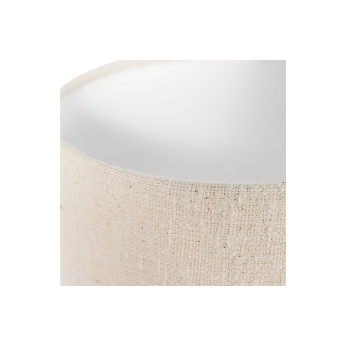 WOOOD Loft Vloerlamp - Metaal|Bouclé - Naturel - 130xØ30 cm