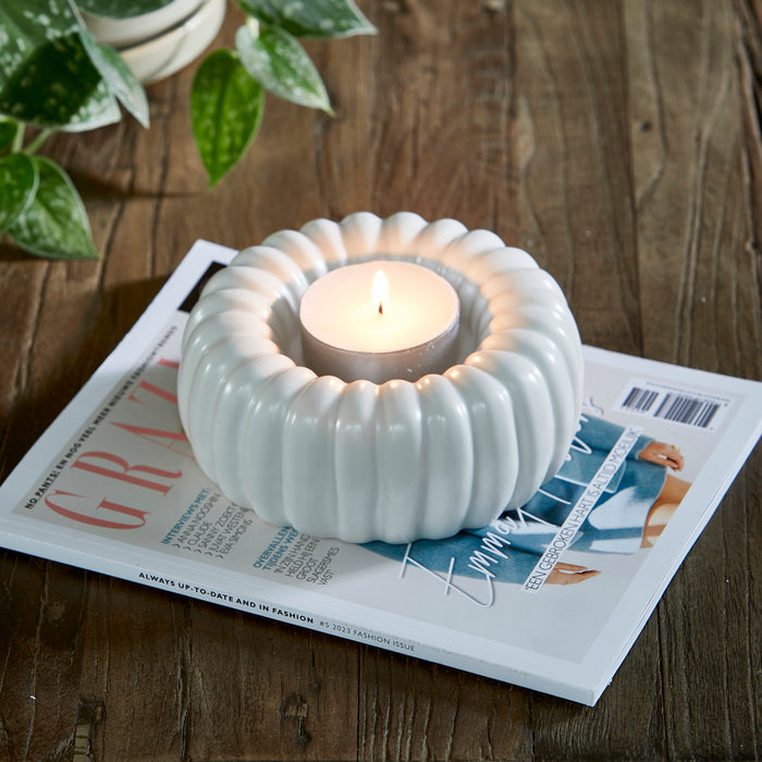 Rivièra Maison - Elegante Kaarshouder in Wit Keramiek van 6 cm Hoogte