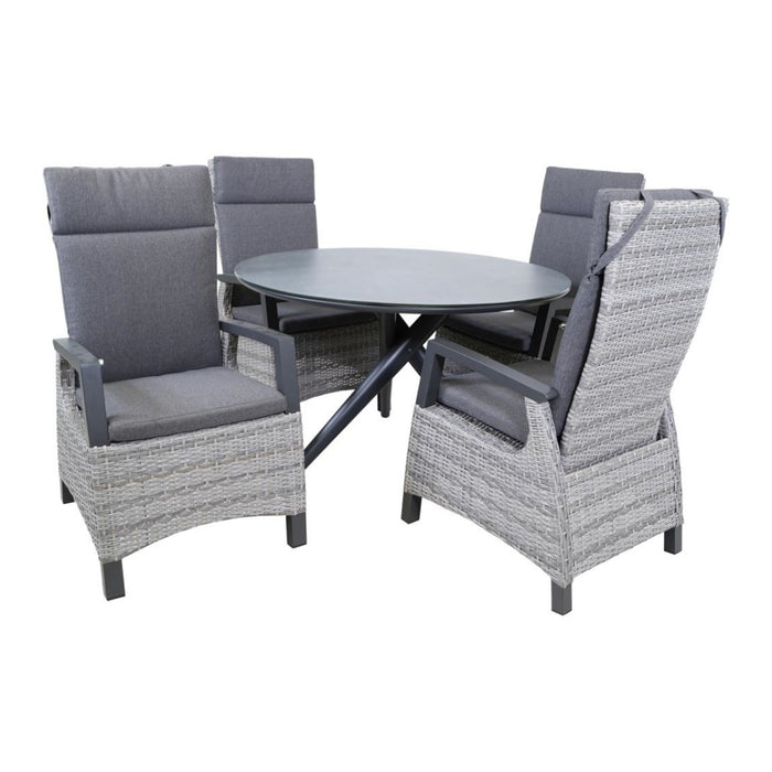 Lesli Living - Mojito tafel keramiek ø120cm - grijs