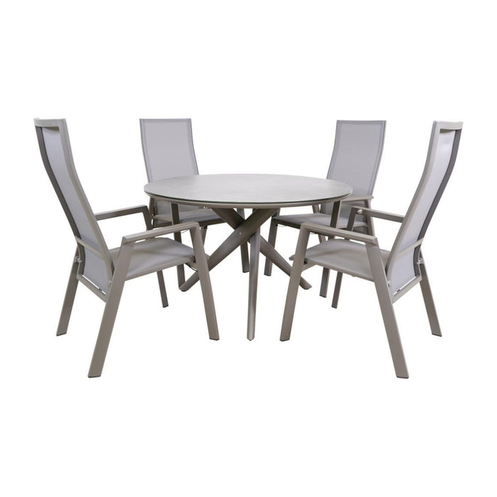 Lesli Living - Mojito tafel keramiek ø120cm - beige