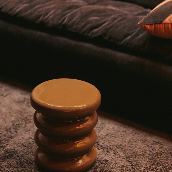 HKliving Allure Bijzettafel - Caramel