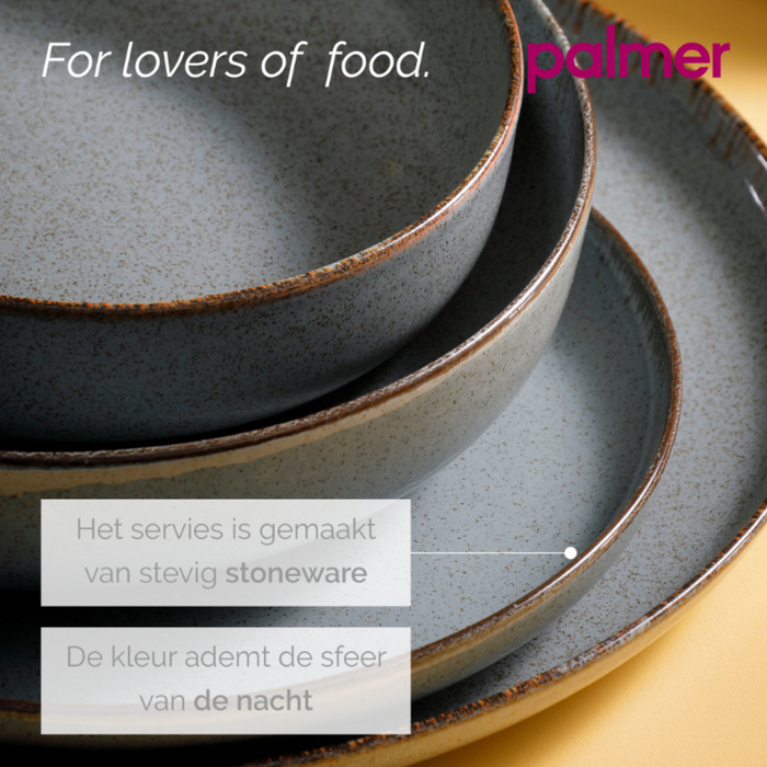 Palmer Schaal Antigo 15 cm 47 cl Blauw Porselein 2 stuks