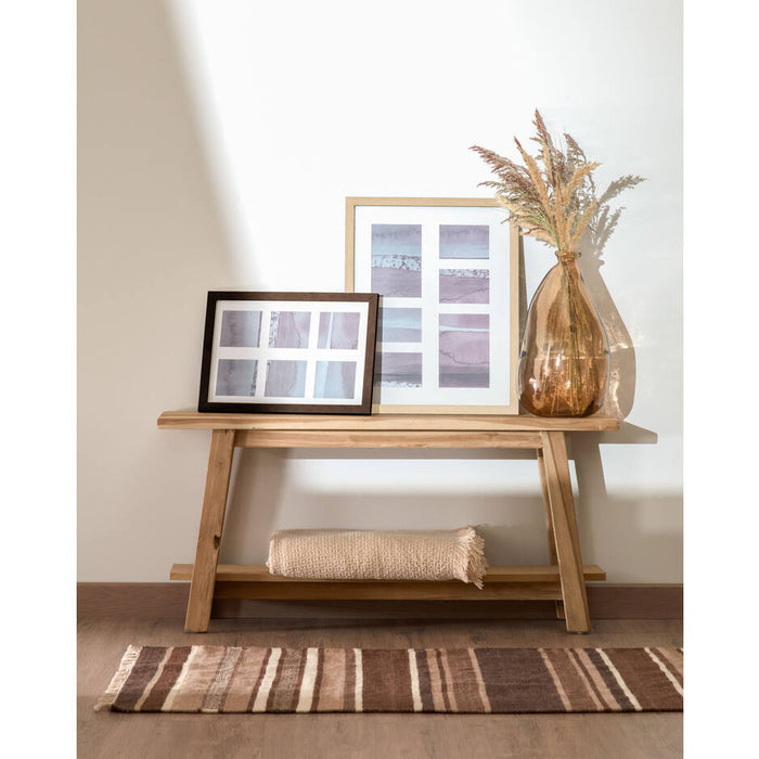 Kave Home - Brenna medium glazen vaas bruin 100% gerecycled