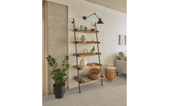 Kave Home - Zwarte metalen bloempot Mash 28 cm