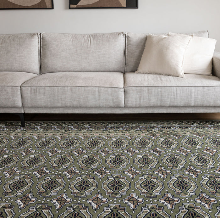 Interieur05 Vintage Vloerkleed Groen Marad 80x150cm