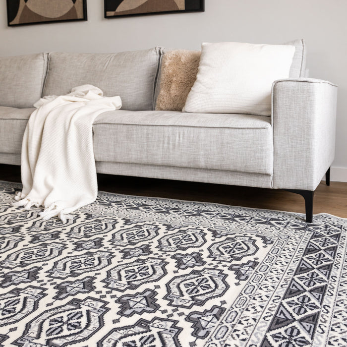 Interieur05 Vintage Vloerkleed Grijs Marad 80x150cm