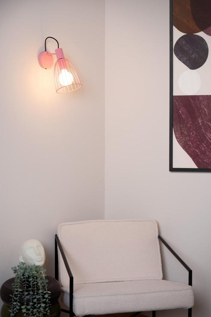 Lucide MACARONS Wandlamp - Roze