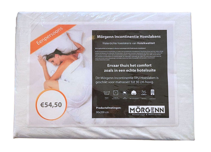 Mörgenn 2x Incontinentie Hoeslaken - Matrasbeschermer 90x200