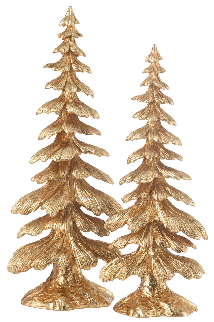 J-Line presse-papier Ring - glas - goud - small