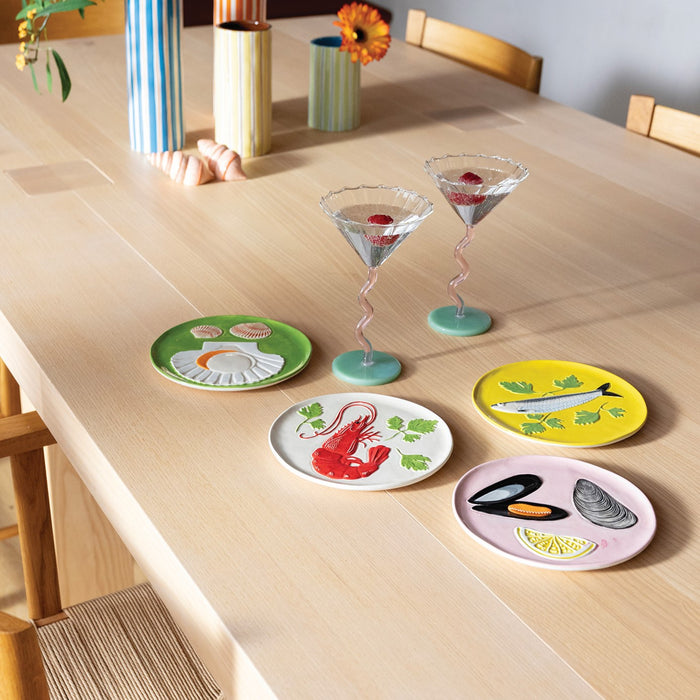 &k amsterdam De La Mer Bord Ø 16 cm - Set van 4