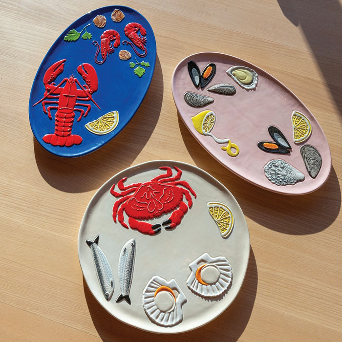 &k amsterdam De La Mer Serveerschaal Ø 26,5 cm - Crab