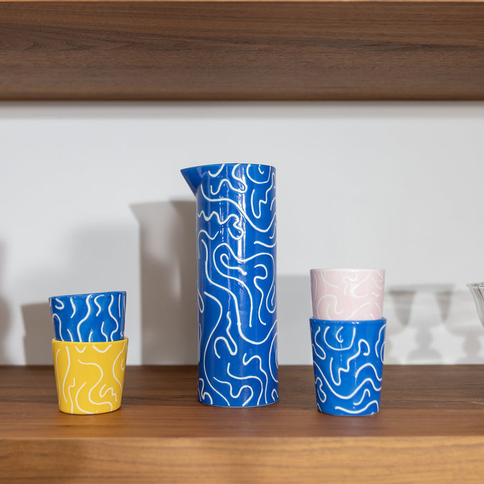 &k amsterdam Soba Mokken Mok L - Set van 4