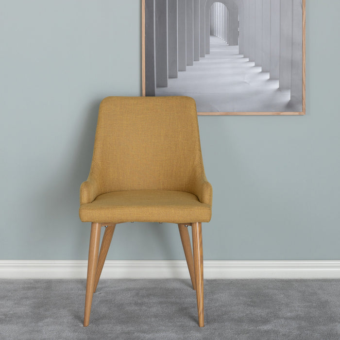 Namu Eetkamerstoel - Set van 2 - Okergeel