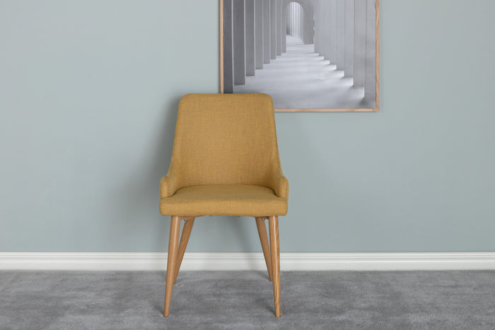 Namu Eetkamerstoel - Set van 2 - Okergeel