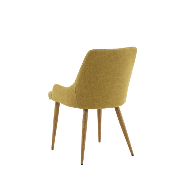 Namu Eetkamerstoel - Set van 2 - Okergeel