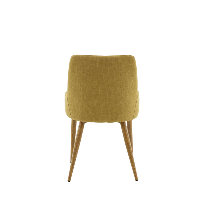 Namu Eetkamerstoel - Set van 2 - Okergeel