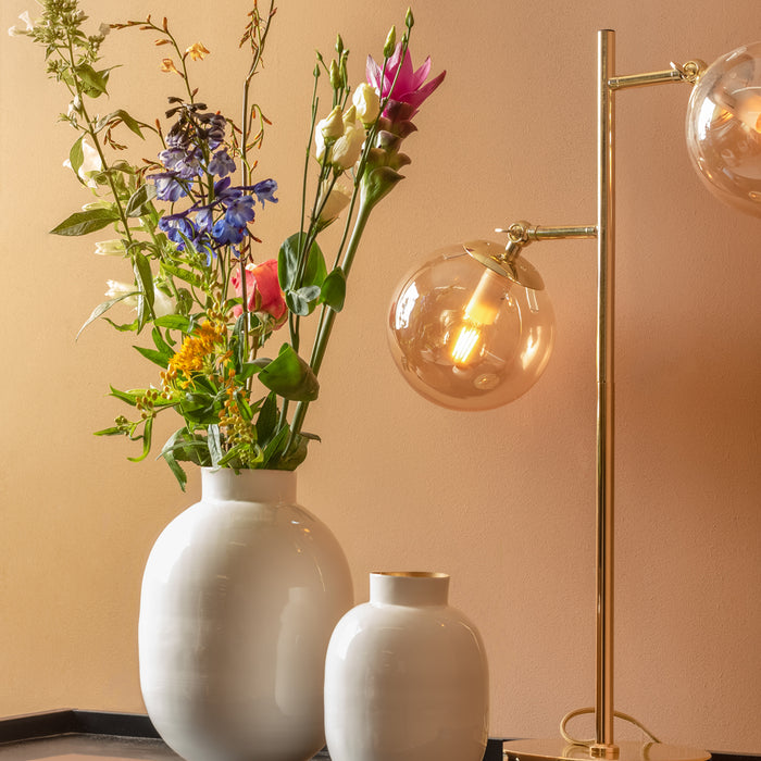 present time - Vaas Mila - Wit - 8x8x28,5cm