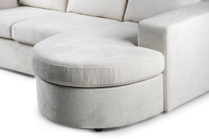 Giga Meubel - 3-Zitsbank Beige - 227x156x83cm - Stof - Bank Lord