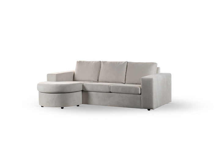 Giga Meubel - 3-Zitsbank Beige - 227x156x83cm - Stof - Bank Lord