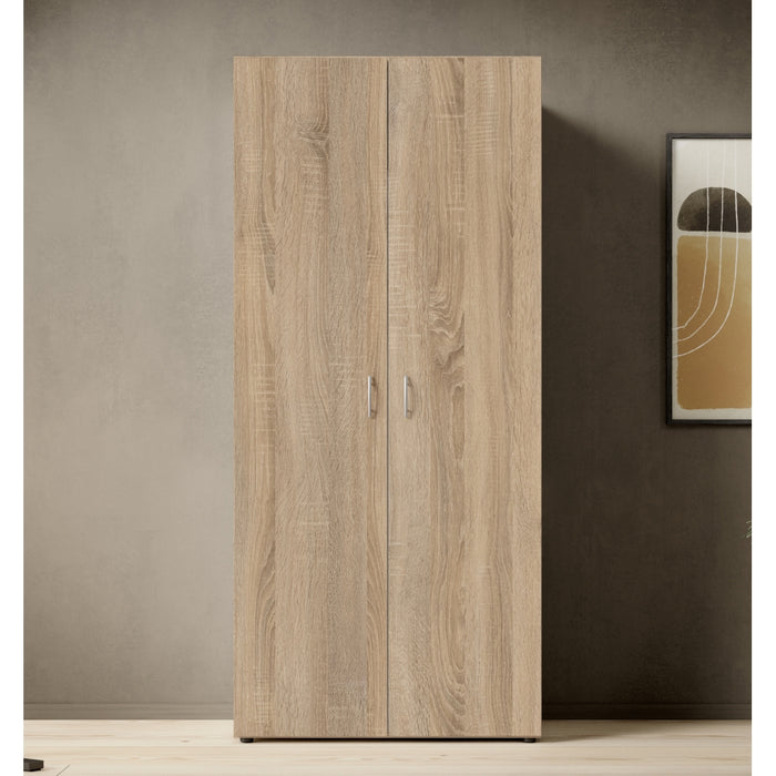 Kledingkast Baarlo - Hout - Eiken|Hout - Naturel - MDF