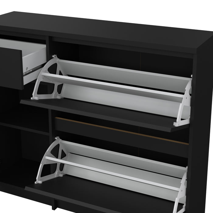 by fonQ basic Flip Schoenenkast - Zwart