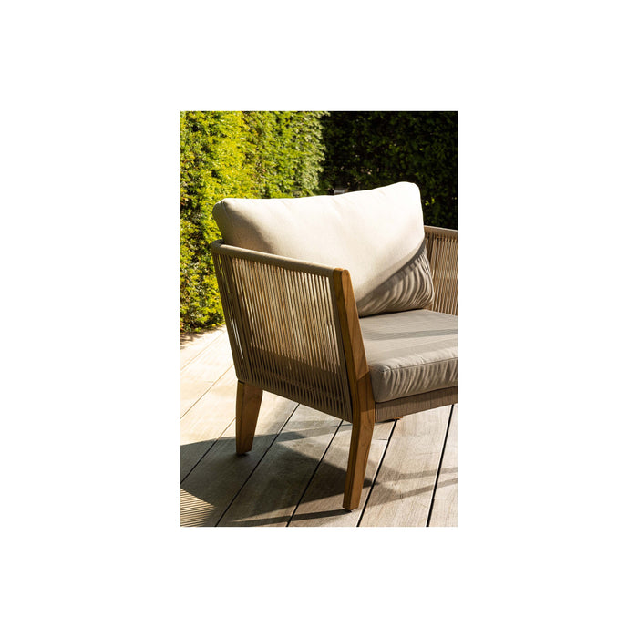 WOOOD San Remo Loungestoelen - Teak - Zand - 70x88x96