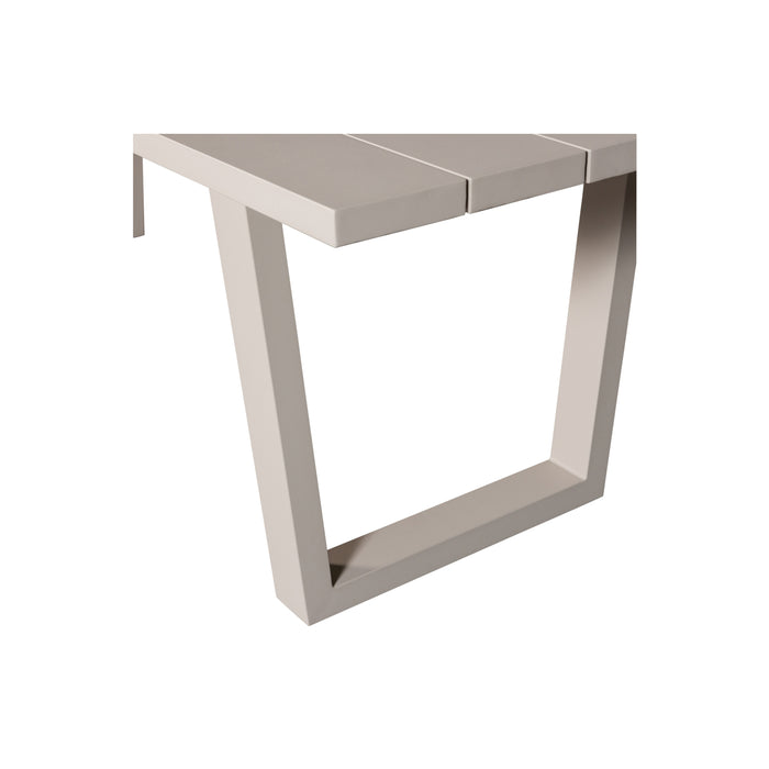 WOOOD Eettafel Bear - Aluminium - Zand - 75x240x87