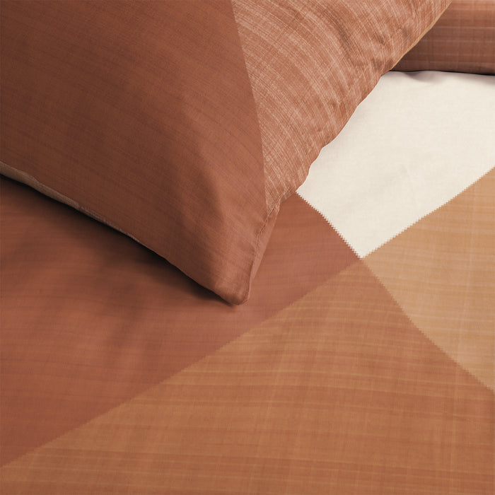 Cinderella Rexa - Dekbedovertrek - Katoen - 140x200|220 cm - Terra