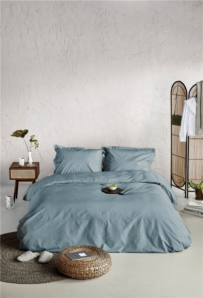 Walra - Dekbedovertrek Forever Cotton - 140x220 - Zeeblauw