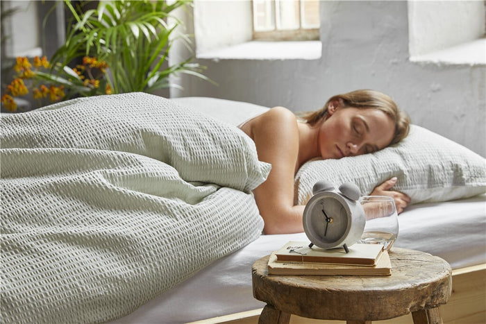 Walra - Dekbedovertrek Basic & Tough - 200x220 - Theegroen