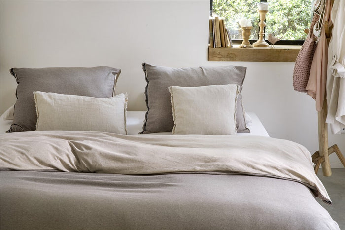 Walra - Dekbedovertrek Casual Beauty - 200x220 - Taupe | Zand