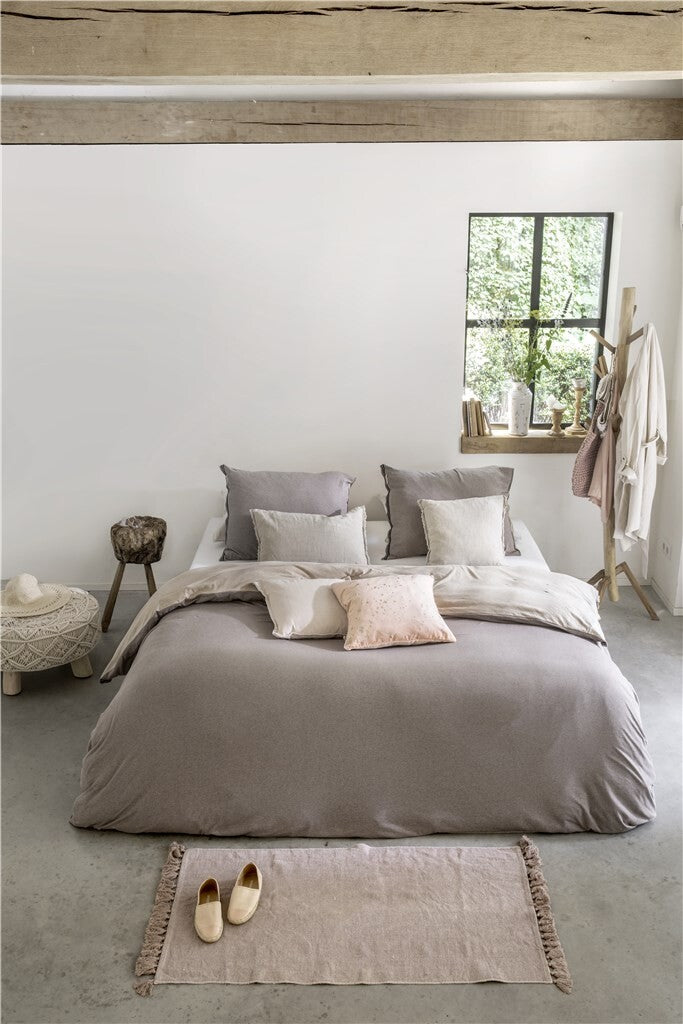 Walra - Dekbedovertrek Casual Beauty - 200x220 - Taupe | Zand