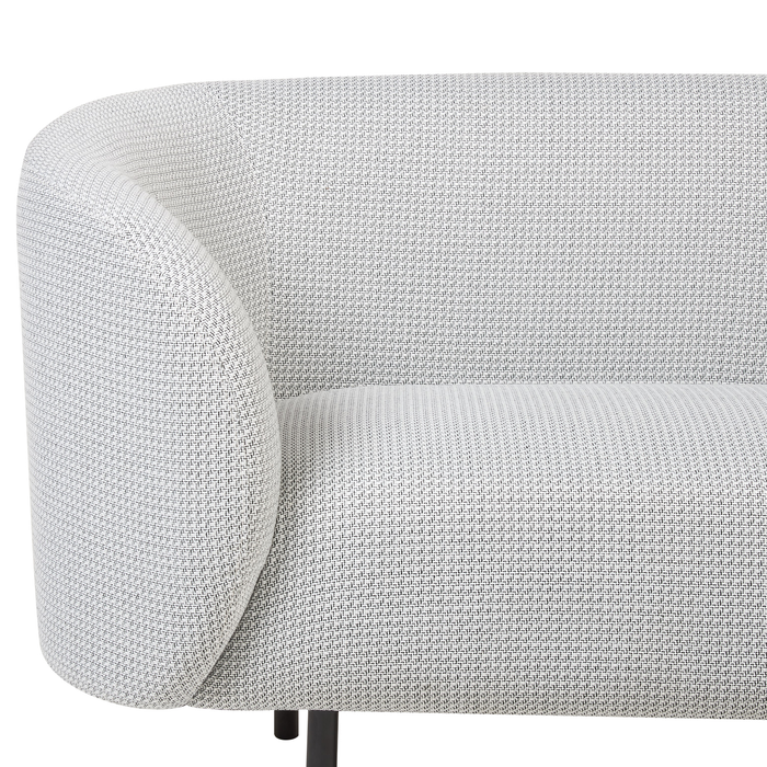 Beliani - LOEN - Tweezitsbank - Wit|Zwart - Polyester