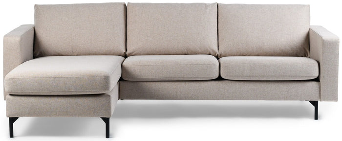 Lions Design Moulin Beige 3-zits Bank + Chaise Longue Rechts|Links