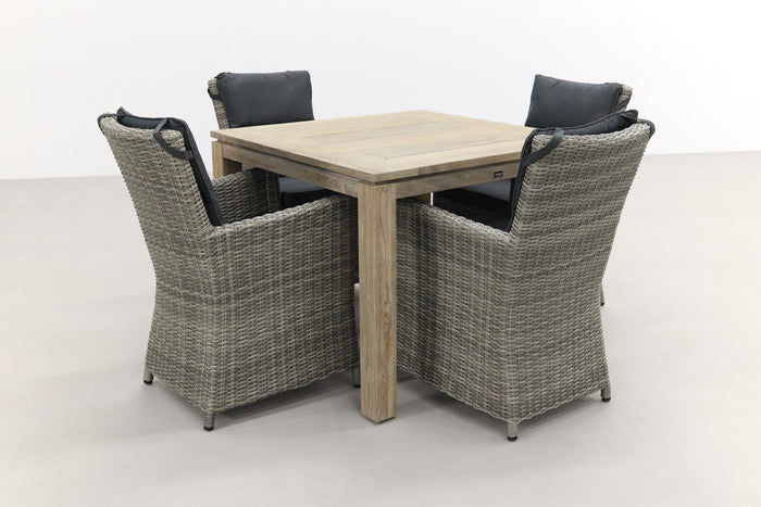 VDG Mante Paloma Grijs|Rome grey 100 cm. - tuinset 5-delig