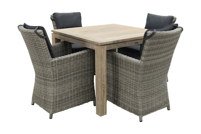 VDG Mante Paloma Grijs|Rome grey 100 cm. - tuinset 5-delig