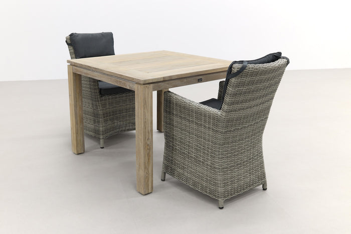 VDG Mante Paloma Grijs|Rome grey 100 cm. - tuinset 3-delig