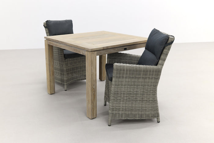 VDG Mante Paloma Grijs|Rome grey 100 cm. - tuinset 3-delig