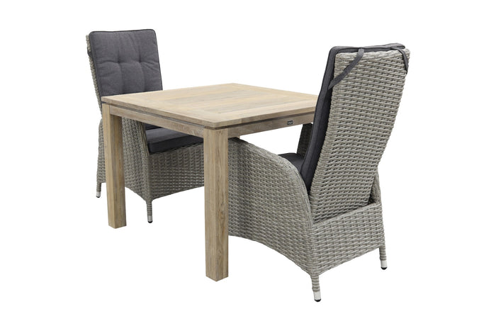 VDG Manhattan|Rome grey 100 cm. - tuinset 3-delig - verstelbaar