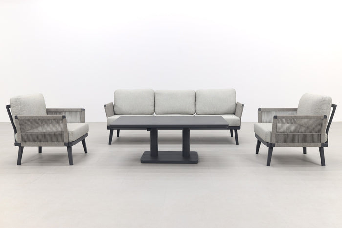 VDG Durban|Medina verstelbare stoel-bank loungeset - 4-delig