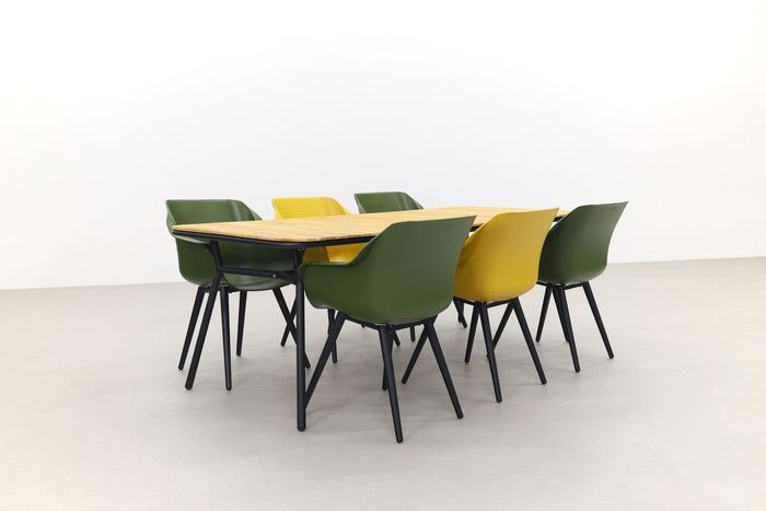 Hartman Sophie Studio Green&Yellow|Bella 220x95 cm. - 7-delige tuinset