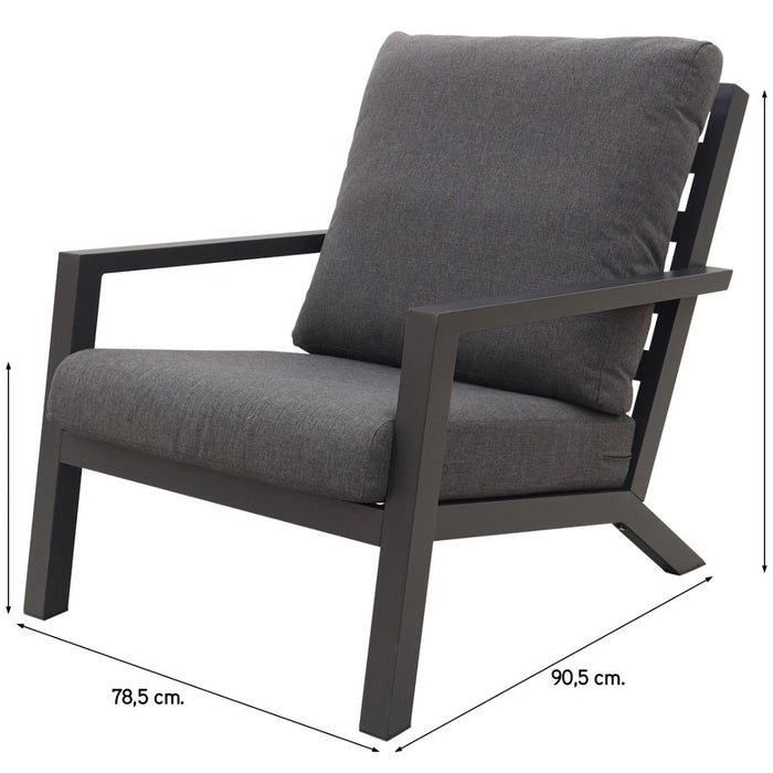 VDG Atlanta mindo stoel-bank loungeset - 4-delig