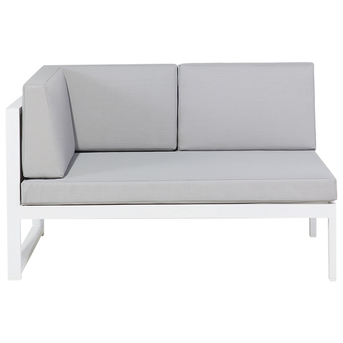 Beliani - CASTELLA - Loungeset voor 6 - Grijs - Aluminium