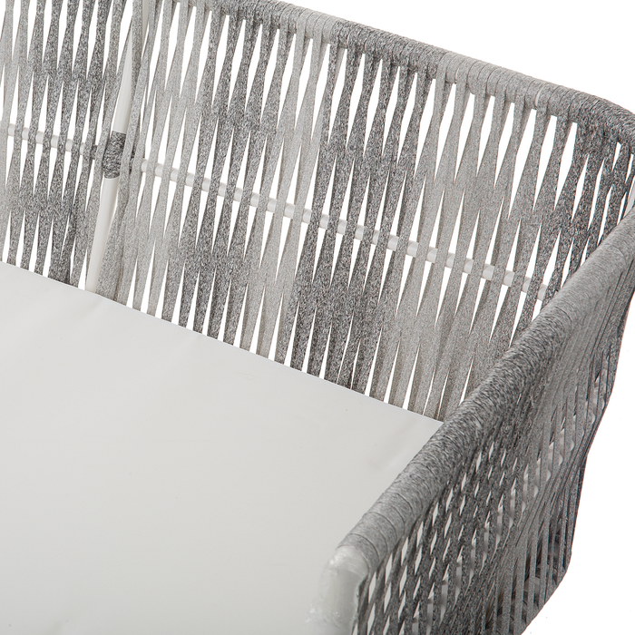 Beliani - RAGUSA - Loungeset voor 4 - Wit - PE rotan