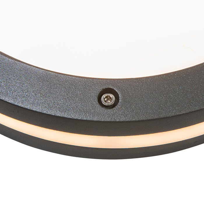 QAZQA Smart wand- en plafondlamp donkergrijs incl. Wifi A60 - Glow