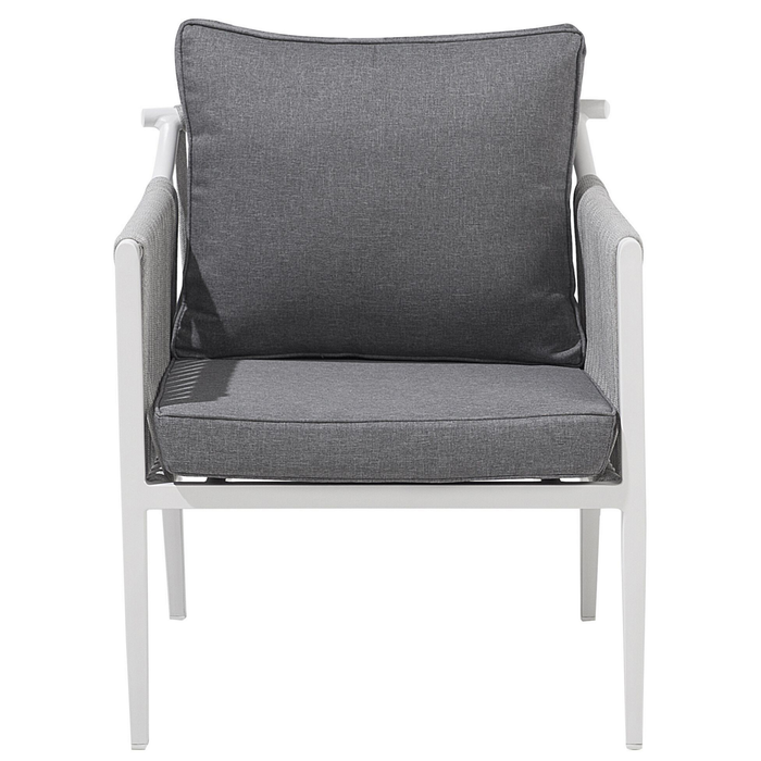 Beliani - LATINA - Loungeset voor 4 - Wit - Aluminium